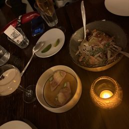 Hamachi Crudo and Shaved Salad Hamachi Crudo and Shaved Salad