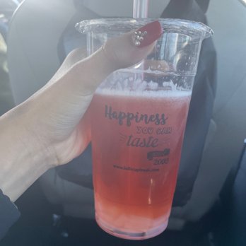 Lollicup - Large rose ice tea with lychee jelly and green tea - Coffee & Tea Near Me - Denver, Colorado