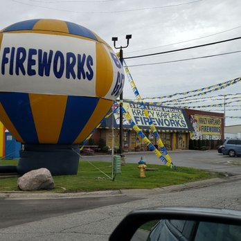 Krazy Kaplans Fireworks - Most of the store has at least buy-one-get-one deals on fireworks, lots of 3-for-1 stuff too - Fireworks Near Me - Hammond, Indiana Krazy Kaplans Fireworks - Most of the store has at least buy-one-get-one deals on fireworks, lots of 3-for-1 stuff too - Fireworks Near Me - Hammond, Indiana