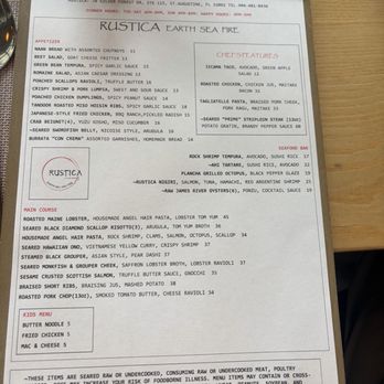 Rustica Earth Sea and Fire - Asian Fusion Near Me - St. Augustine, Florida Rustica Earth Sea and Fire - Asian Fusion Near Me - St. Augustine, Florida