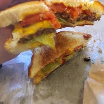 Summer House - Delicious burger with grilled bread instead of a bun. Yummy! - Ice Cream & Frozen Yogurt Near Me - Southwick, Massachusetts Summer House - Delicious burger with grilled bread instead of a bun. Yummy! - Ice Cream & Frozen Yogurt Near Me - Southwick, Massachusetts
