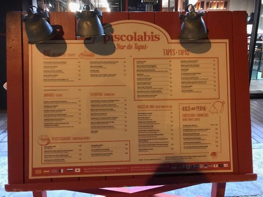 Menu photo 7 Piscolabis Barcelona, B