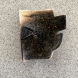 This was dislodged from the plug, and was resting on the drier heater.