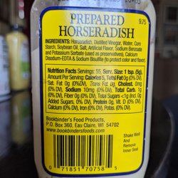 Bookbinder's Food Products - Bookbinder's Horseradish