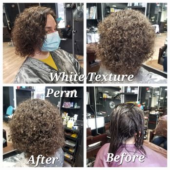 Space Salon - White Woman Texture Perm by Uni - Hair Salons Near Me - Bellevue, Washington