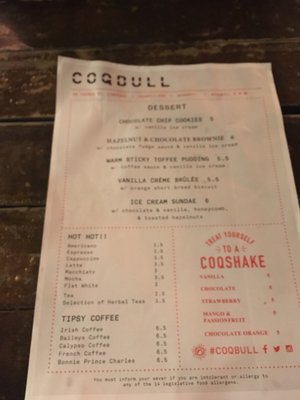 Menu photo 5 Coqbull Limerick, LK