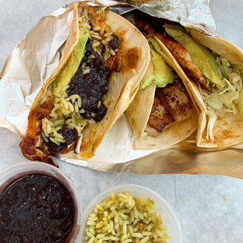 Bodegas Taco Shop - Sides of cilantro lime rice and beans - Mexican Near Me - Houston, Texas