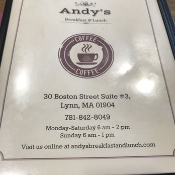 Andys Breakfast & Lunch - Breakfast & Brunch Near Me - Lynn, Massachusetts
