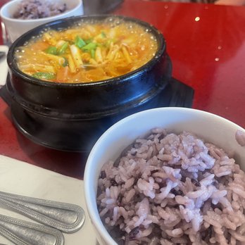 Kogane Korean Kitchen - Sausage Beanpaste Soup & Rice - Korean Near Me - South Ogden, Utah Kogane Korean Kitchen - Sausage Beanpaste Soup & Rice - Korean Near Me - South Ogden, Utah