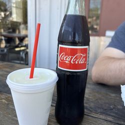 Boil House - Frozen margarita and Mexican coke