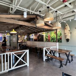Indoor dining area