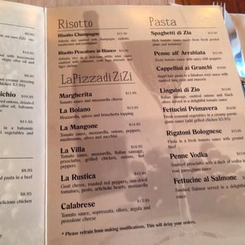 Zizi Trattoria - Menu pt 2 - Italian Near Me - Woodbridge, Ontario Zizi Trattoria - Menu pt 2 - Italian Near Me - Woodbridge, Ontario