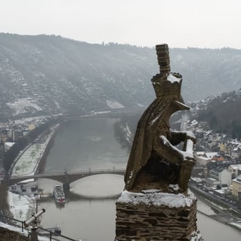 Reichsburg Cochem - View of the Mosel River from Reichsburg Cochem - Castles Near Me - Cochem, RP