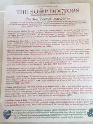 Menu photo 1 The Soup Doctors Weslaco, TX