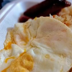 Lucas Coney Island - Three over easy eggs???