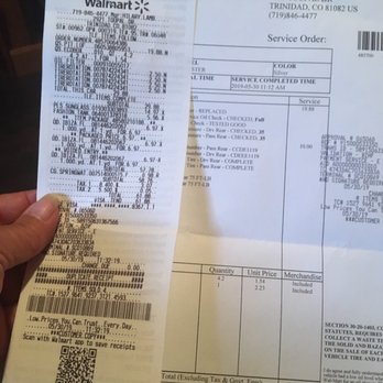 Walmart Supercenter - You have to sign a contract stating "you will have THEIR WORK/ TIRE LUG NUTS CHECKED BY ANOTHER ESTABLISHMENT W/I 1000 MILES of services - Department Stores Near Me - Trinidad, Colorado