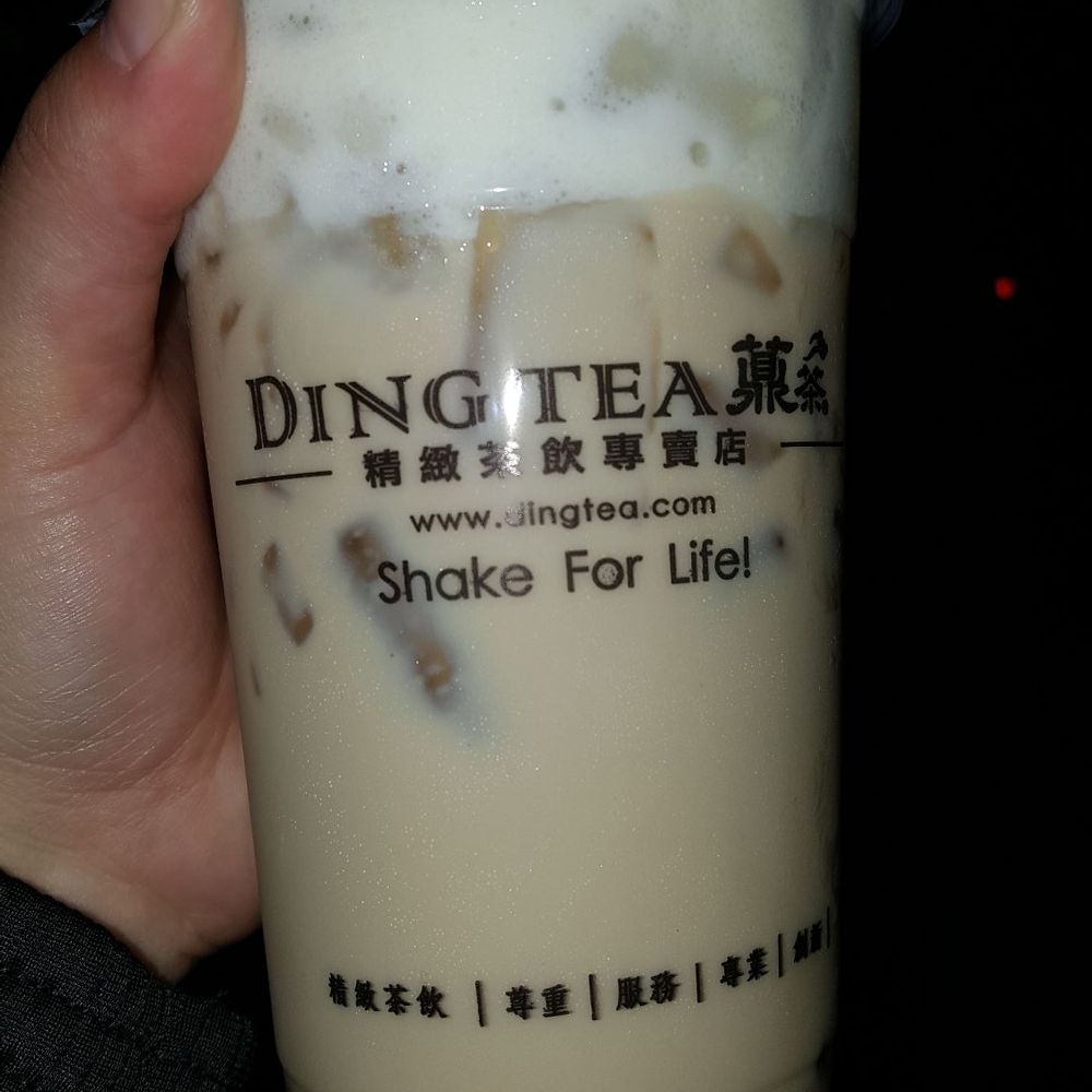 Ding Tea Pinellas - Brown Sugar Milk Tea with Sea Cream & Crystal Boba - Bubble Tea Near Me - Pinellas Park, Florida