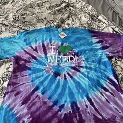 Enjoy Weed Shack - Groovy tie dye tee