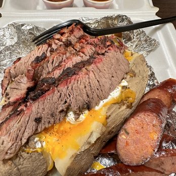 Bartley's Bar-B-Que - Baked Potato with Brisket - Barbeque Near Me - Grapevine, Texas
