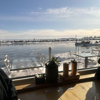 Angry Trout Cafe - View from our table - Seafood Near Me - Grand Marais, Minnesota Angry Trout Cafe - View from our table - Seafood Near Me - Grand Marais, Minnesota