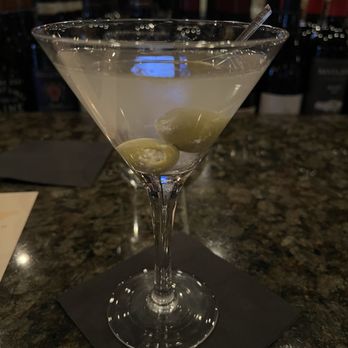 Vittoria - Dirty martini with hand stuffed olives. - Italian Near Me - Powell, Ohio Vittoria - Dirty martini with hand stuffed olives. - Italian Near Me - Powell, Ohio