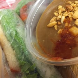 Sprout Vietnamese Eatery - Love the peanut sauce with the spring rolls!! This place has fast service and great quality.