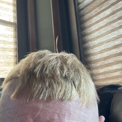 Dave's Barber Shop - Look at the layers and uncut hairs