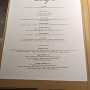 Photo of Barking Frog - Woodinville, WA, United States. Breakfast menu: Small Plates.