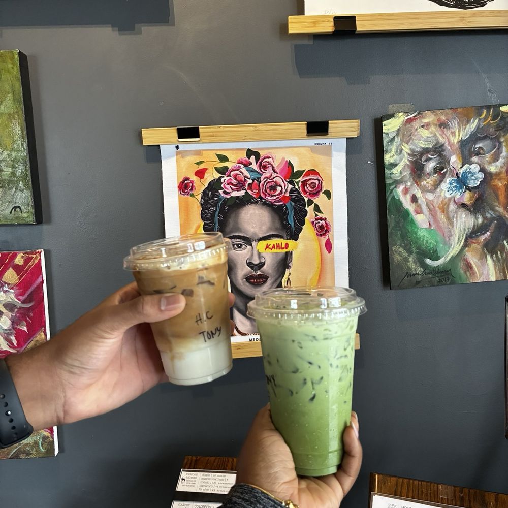 6 Grados Coffee - Iced Matcha and Honey Comb Iced Latte - Coffee & Tea Near Me - San Diego, California 6 Grados Coffee - Iced Matcha and Honey Comb Iced Latte - Coffee & Tea Near Me - San Diego, California