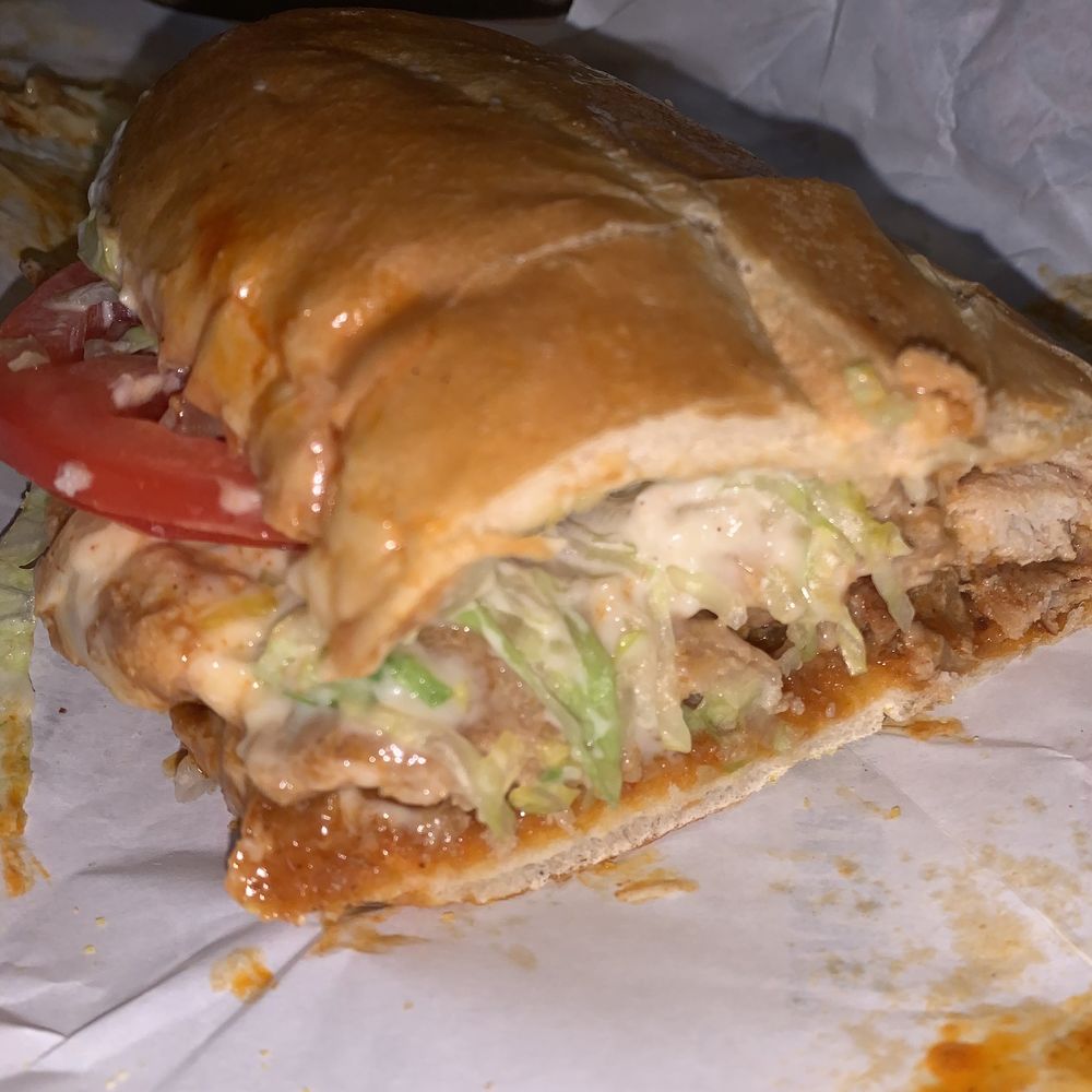 Jersey Mike's Subs - #44 Buffalo Chicken Sandwich - if you love saucy sandwiches like I do, this right here will be your new fave. Freakin amazing!! - Fast Food Near Me - Delano, California Jersey Mike's Subs - #44 Buffalo Chicken Sandwich - if you love saucy sandwiches like I do, this right here will be your new fave. Freakin amazing!! - Fast Food Near Me - Delano, California