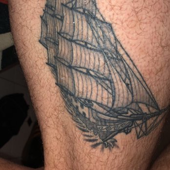 Electric Vision Tattoo - Healed ship by Steven - Tattoo Near Me - Seattle, Washington