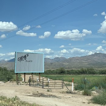Meg's Place - Meg's Place billboard, north-west bound road - Bakeries Near Me - Fort Thomas, Arizona