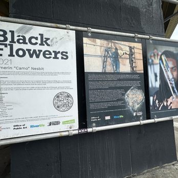 Three Rivers Heritage Trail - Black Flowers Art Installation - Hiking Near Me Three Rivers Heritage Trail - Black Flowers Art Installation - Hiking Near Me