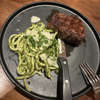 Tula Bene - My filet with pesto pasta! Thank you sir may I have another?! - Steakhouses Near Me - Tulalip, Washington Tula Bene - My filet with pesto pasta! Thank you sir may I have another?! - Steakhouses Near Me - Tulalip, Washington