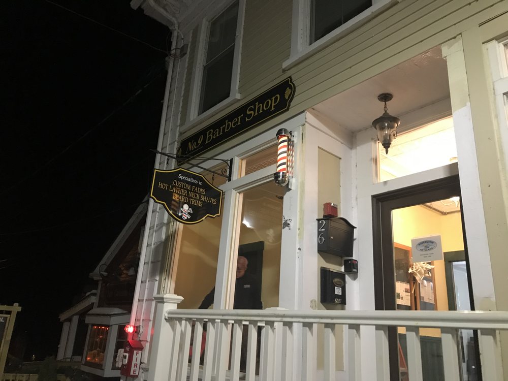 No.9 Barber Shop Logo