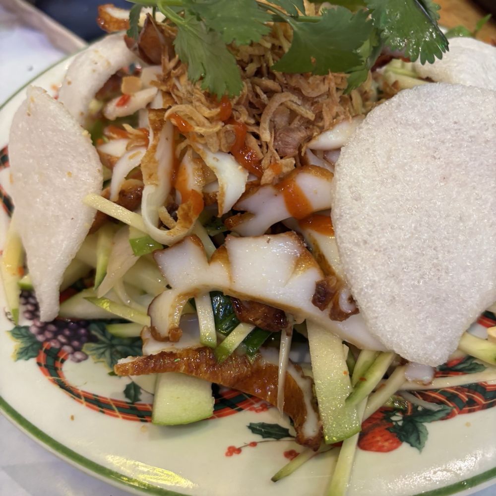 Oc A Chay - Best dish here. Shaved octopus salad with papaya and Granny Smith apples. Refreshing, sweet, tangy, spicy, savory goodness. - Vietnamese Near Me - San Gabriel, California Oc A Chay - Best dish here. Shaved octopus salad with papaya and Granny Smith apples. Refreshing, sweet, tangy, spicy, savory goodness. - Vietnamese Near Me - San Gabriel, California
