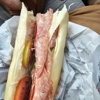 Jimmy John's - Green tomatoes and six tiny slivers of meat for 14 dollars - Delis Near Me - Indianola, Iowa Jimmy John's - Green tomatoes and six tiny slivers of meat for 14 dollars - Delis Near Me - Indianola, Iowa