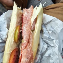 Jimmy John's - Green tomatoes and six tiny slivers of meat for 14 dollars