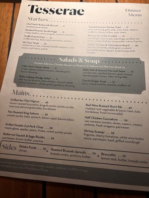 Menu photo 1 Tesserae Atlanta, GA