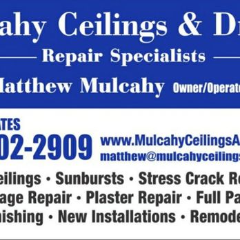 Mulcahy Ceilings and Drywall - Business card - General Contractors Near Me - Rochester, New York Mulcahy Ceilings and Drywall - Business card - General Contractors Near Me - Rochester, New York