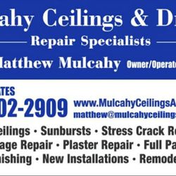 Mulcahy Ceilings and Drywall - Business card