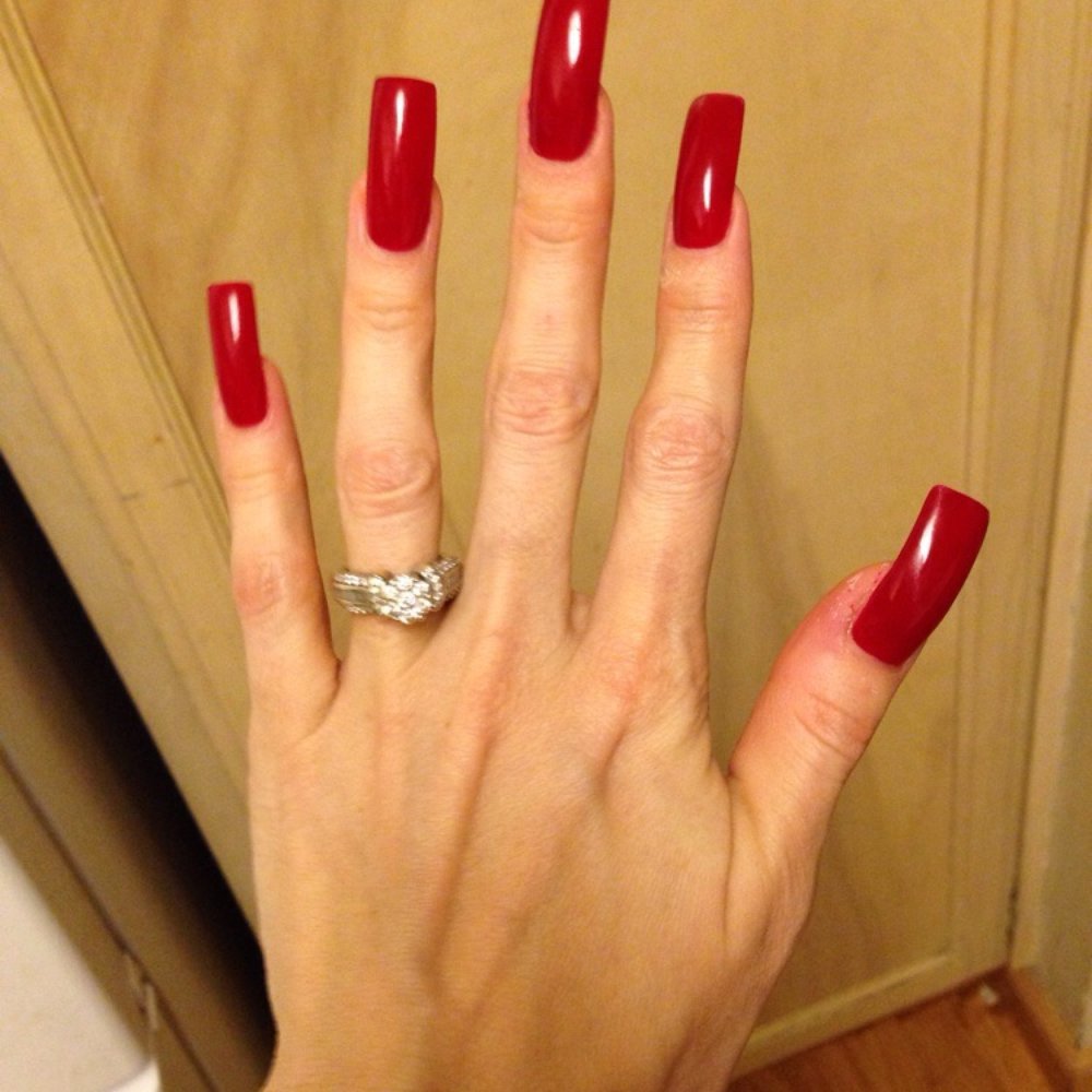 Marlow Nails Studio - georgeous perfectly square extremely long billion dollar red acrylic nails just how I asked them to be done. : ) thanks Lena - Nail Salons Near Me - Santa Rosa, California Marlow Nails Studio - georgeous perfectly square extremely long billion dollar red acrylic nails just how I asked them to be done. : ) thanks Lena - Nail Salons Near Me - Santa Rosa, California