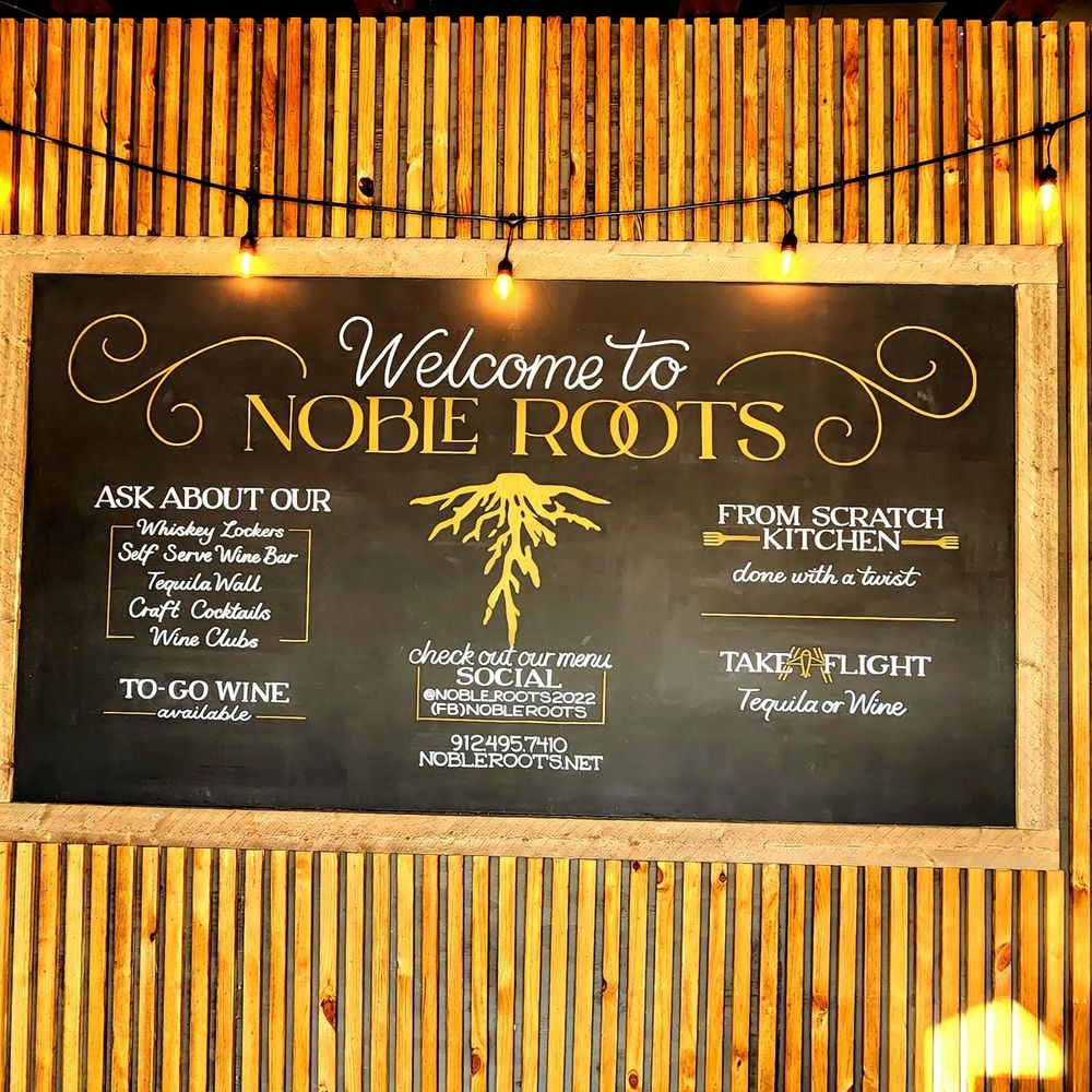 Noble Roots - Welcome Sign - Wine Bars Near Me - Pooler, Georgia Noble Roots - Welcome Sign - Wine Bars Near Me - Pooler, Georgia