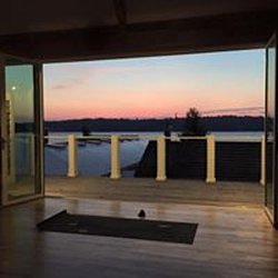 Yoga Lake Geneva - The view from our early morning practices.