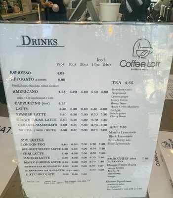 Menu photo 6 Coffee Loft Burnaby, BC Menu photo 6 Coffee Loft Burnaby, BC