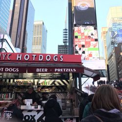 Nyc Hot Dogs - Right in the middle of Times Sq