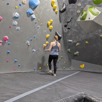 Terra Firma Bouldering - The grips are labeled with tags so you know what level to climb - Rock Climbing Near Me - Grand Rapids, Michigan Terra Firma Bouldering - The grips are labeled with tags so you know what level to climb - Rock Climbing Near Me - Grand Rapids, Michigan