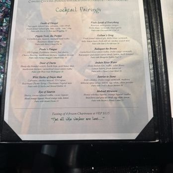 La Boheme - cocktail pairing menu - Cocktail Bars Near Me - Washington, DC, District of Columbia