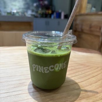 Pinecone Bakeshop Plus Cafe - matcha cortado - Coffee & Tea Near Me - Alhambra, California Pinecone Bakeshop Plus Cafe - matcha cortado - Coffee & Tea Near Me - Alhambra, California