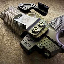 Fully custom p365xl in on your six designs holster.
